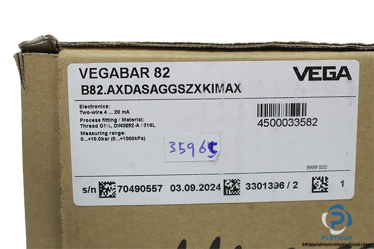 VEGA B82.AXDASAGGSZXKIMAX Pressure transmitter_B82.AXDASAGGSZXKIMAX_0 … 10bar
