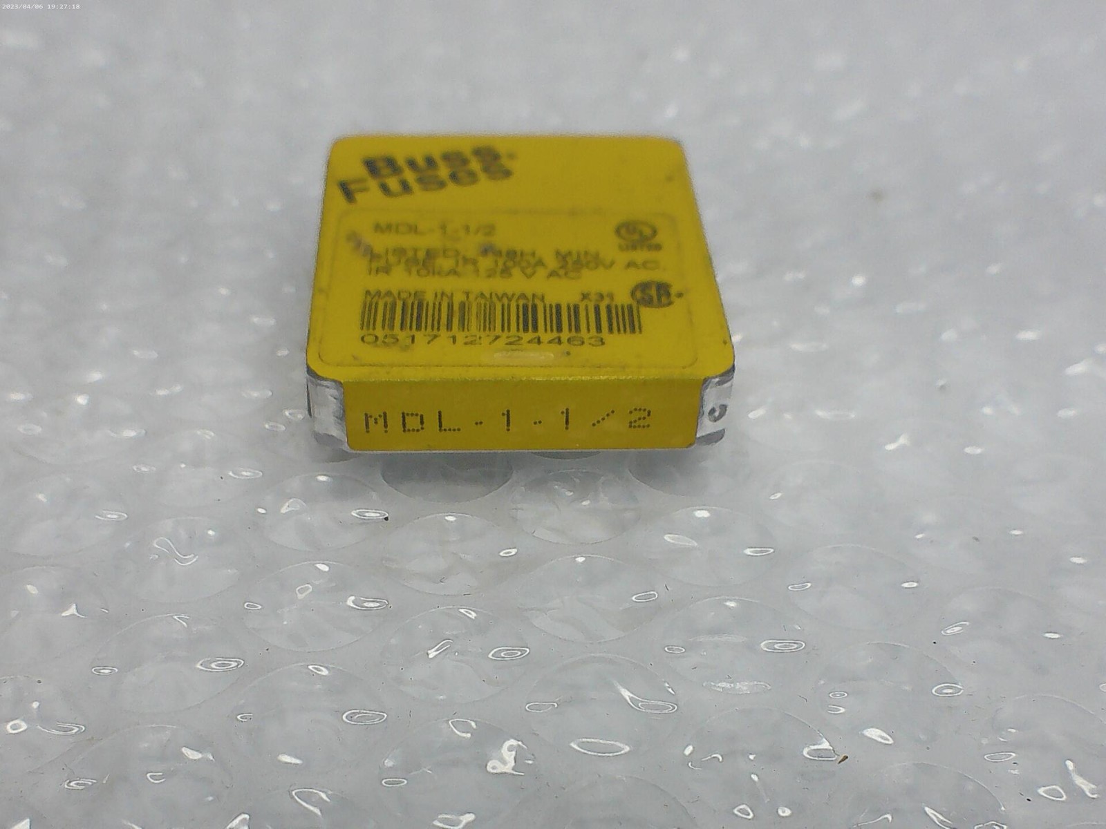 BUSSMANN MDL-1-1/2 FUSE LOT OF 3 PKG OF 5 NSMP