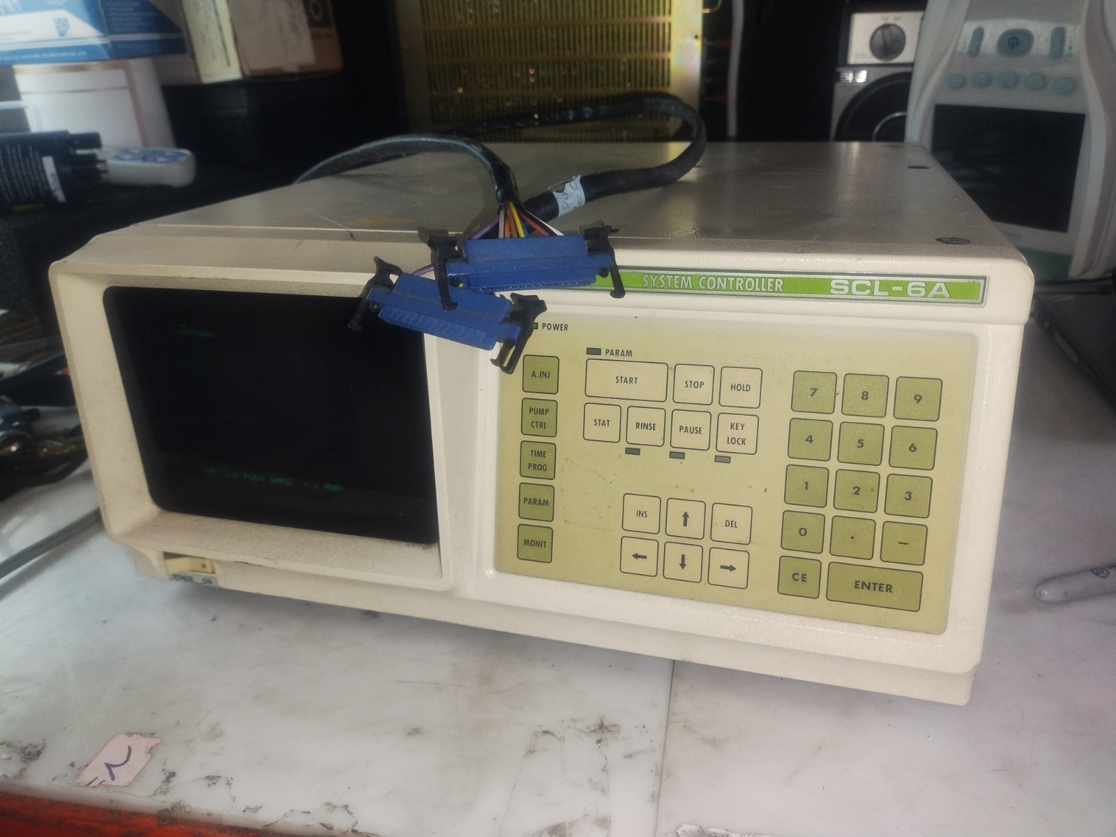 Shimadzu SCL-6A System Controller for Chromatography HPLC W/ Data Cables