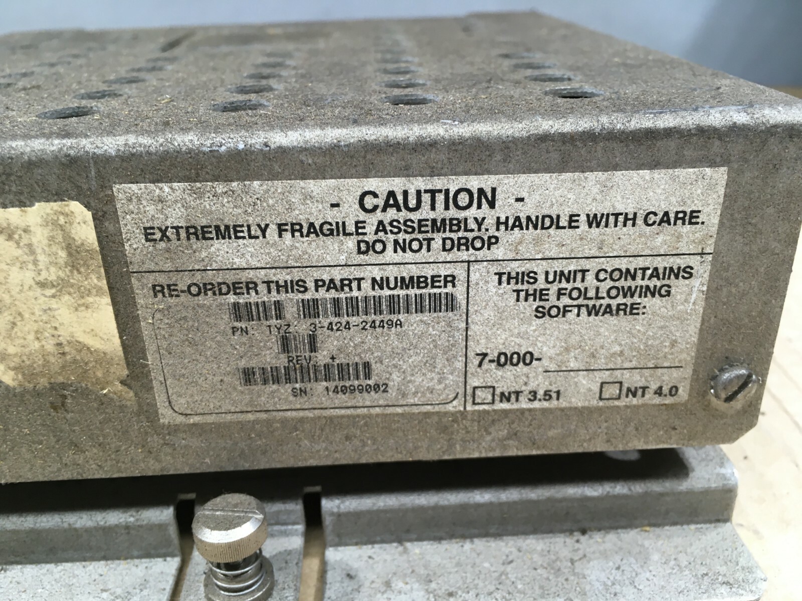 CINCINNATI SIEMENS HARD DRIVE 3-424-2449A 7-000-5801/G