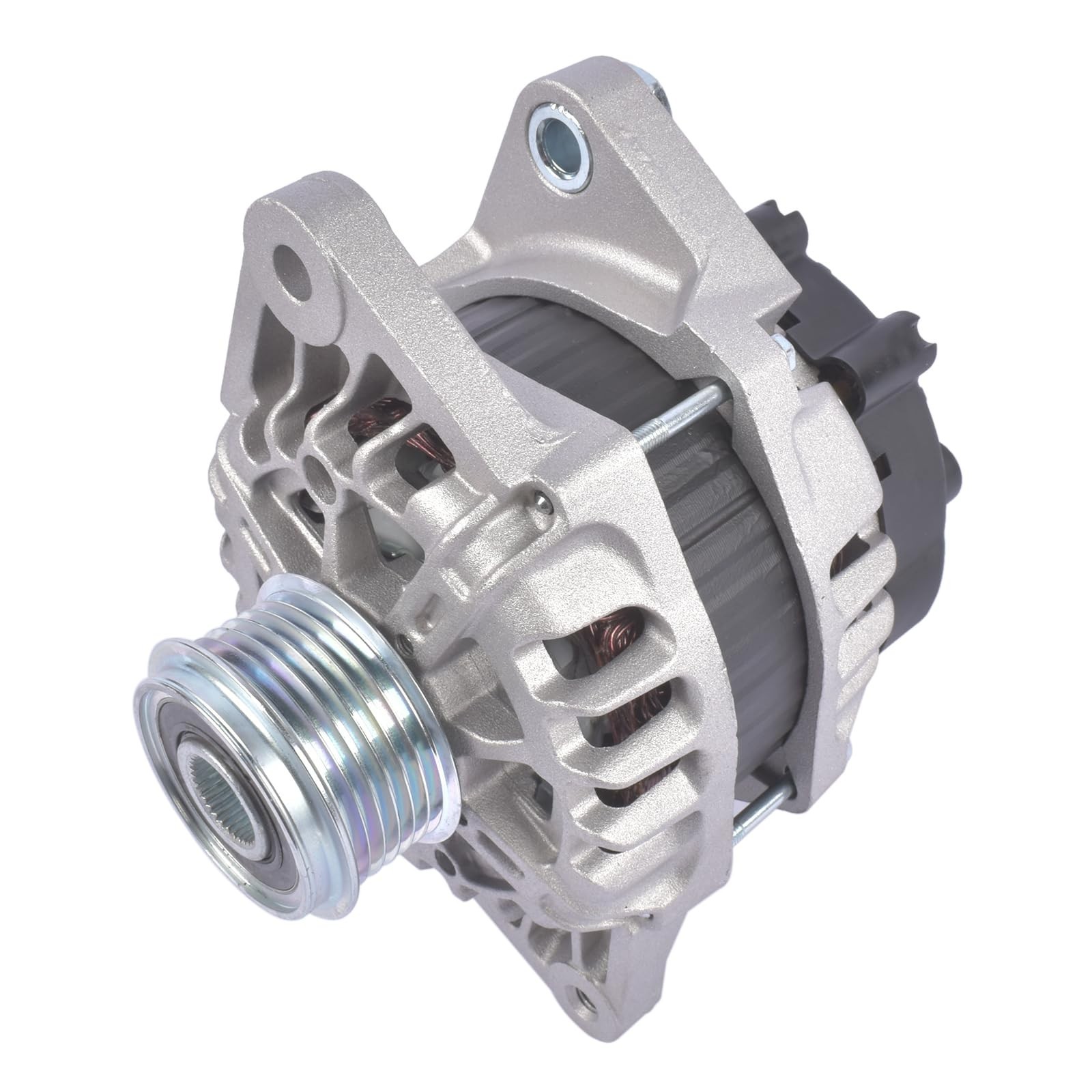 Alternator Replacement for Kia Soul Base Hatchback 1.6L L4 90A 12V CW 6-Groov…