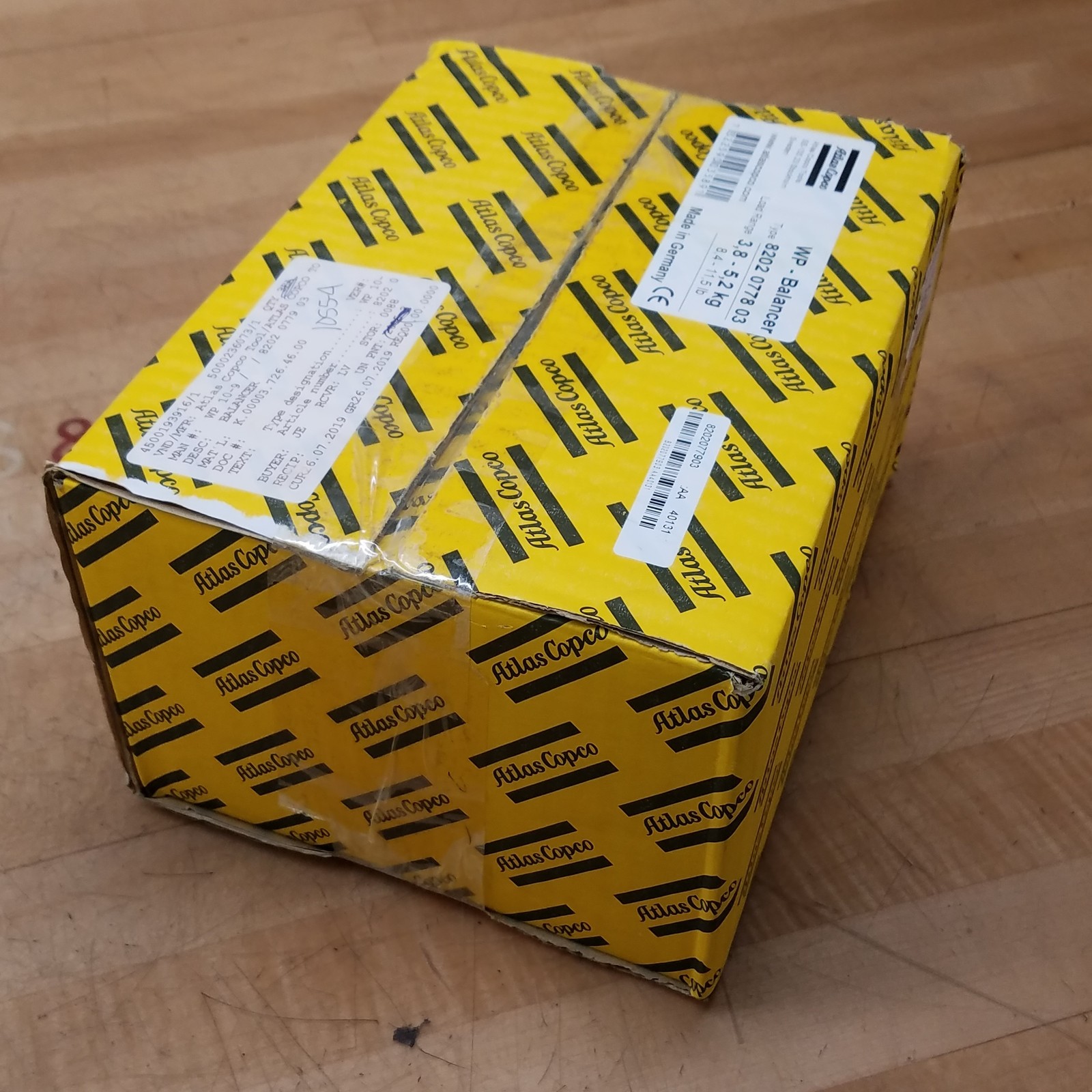 Atlas Copco 8202 0778 03 WP – Balancer, Load Range 3,8-5,2Kg (8,4-11,5Lb) – NEW