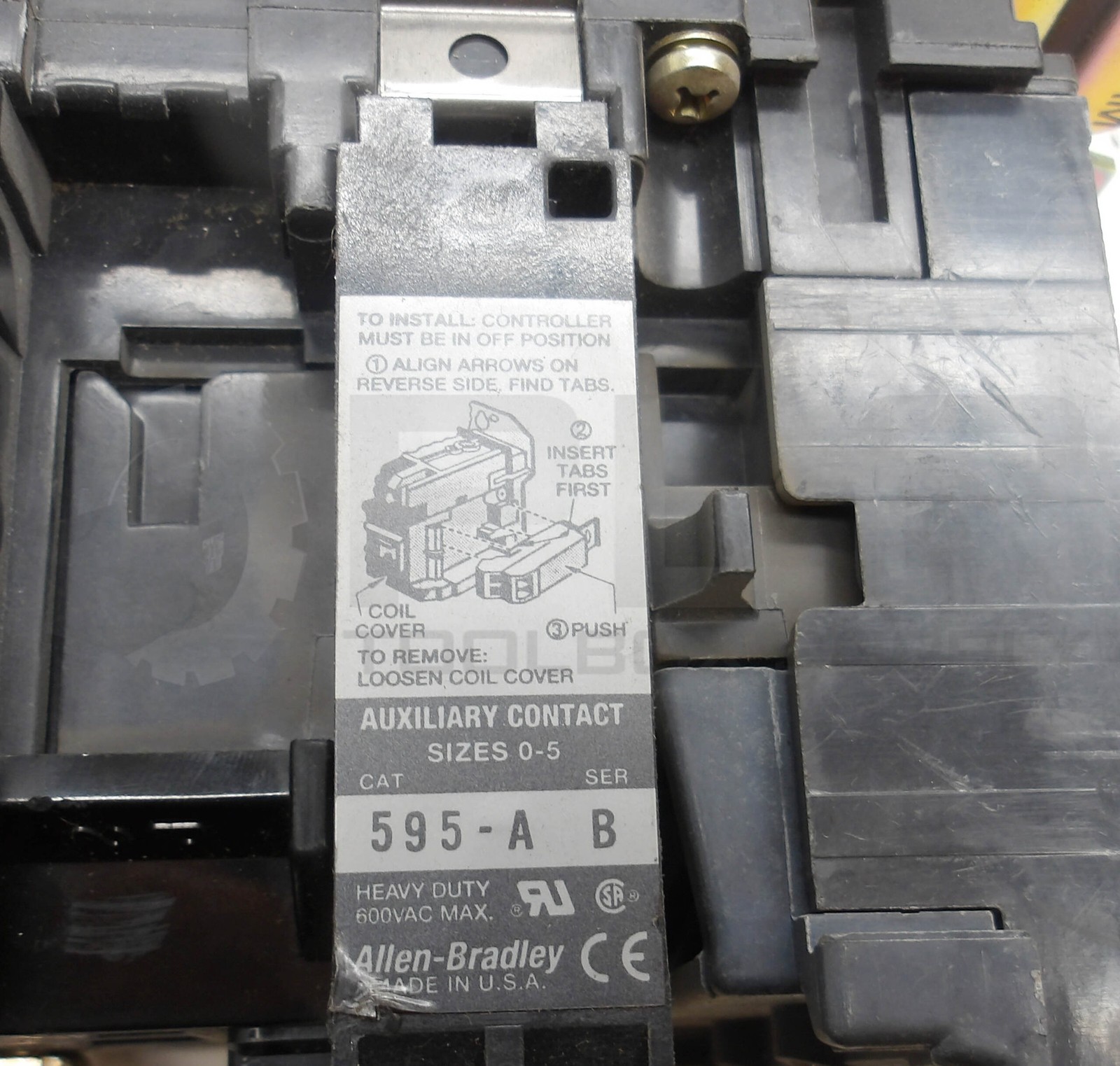 ALLEN BRADLEY 509-AOD /B STARTER W/ CB236 W/ 592-BOW16 /A W/ 595-A /B *READ*
