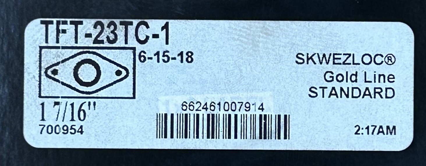 Emerson Sealmaster Gold Line 2 Bolt Flange-Mount Ball Bearing 1-7/16″ TFT-23TC-1