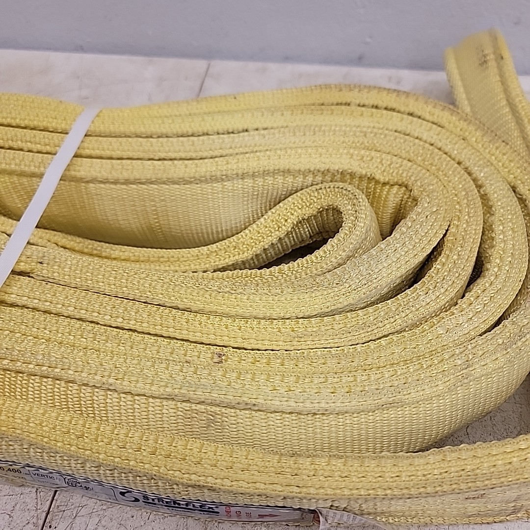 Stren-Flex Eef-4-904-20 Synthetic Web Sling, Type 3, 20 Ft L, 4 In W, Nylon,