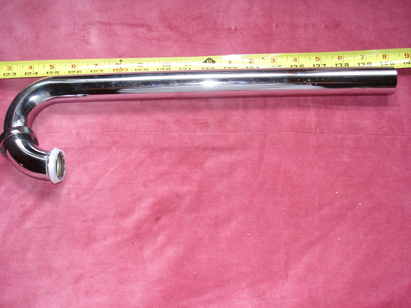 (0531.) Floor Tail Piece for S Trap 1-1/4″ x 17″ L , Brass, Chrome Plated, 22G