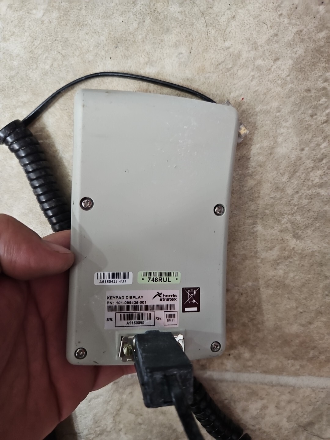 HARRIS CORPORATION 101-099435-001 / 101099435001 W/ Cable!