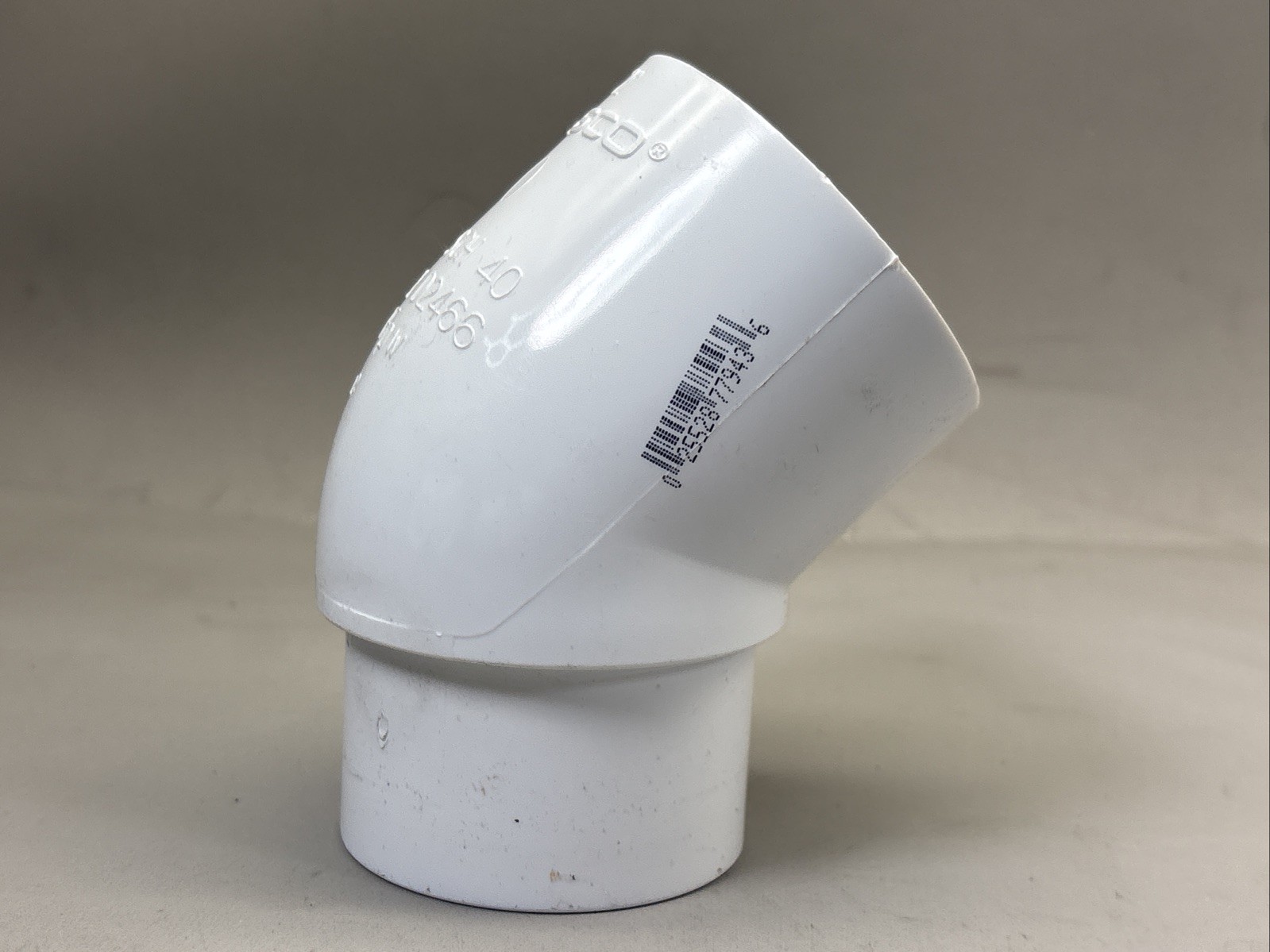 LOT OF 4 LASCO 2″ SCH40 PVC STREET 45 DEGREE ELBOW SPIG X SOC