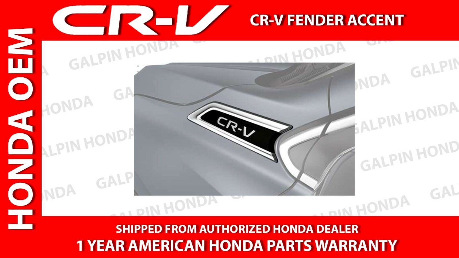 NEW OEM 2020 – 2022 HONDA CR-V HYBRID “CR-V FENDER ACCENT” [08F59-TLA-100A]