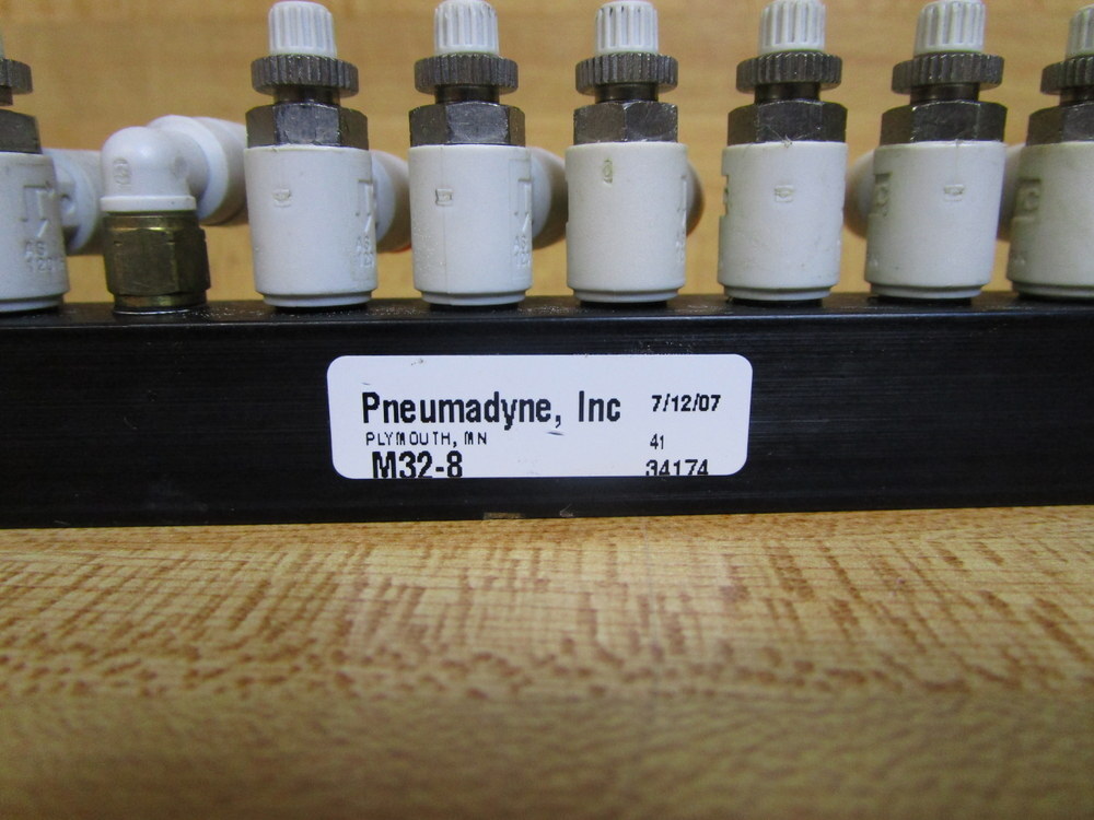 Pneumadyne M32-8 Manifold M328 W/AS1201F