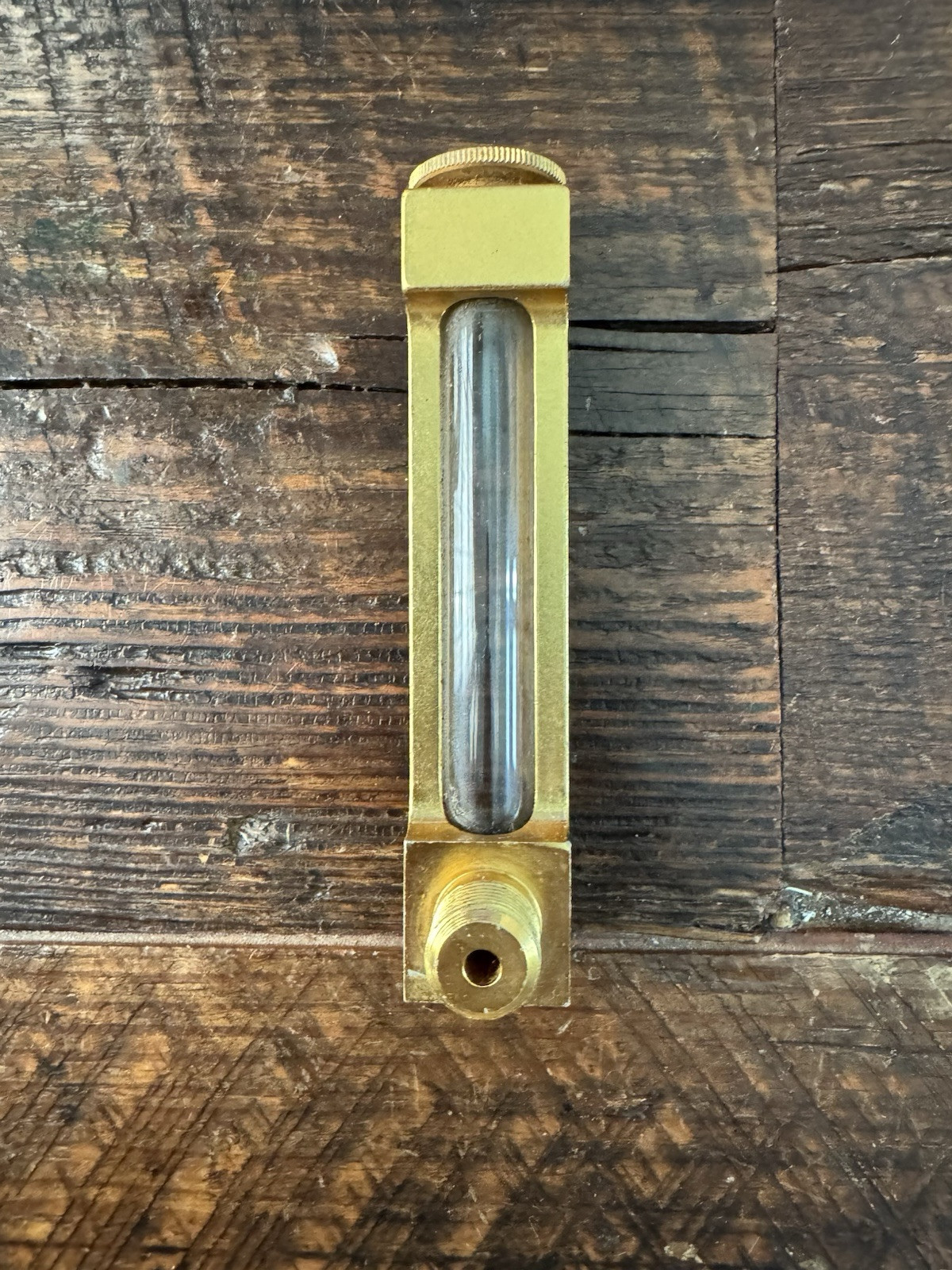 VTG GITS Liquid Level Gauge With Sight Glass- 4 7/8″ Tall Flow Meter Aluminum