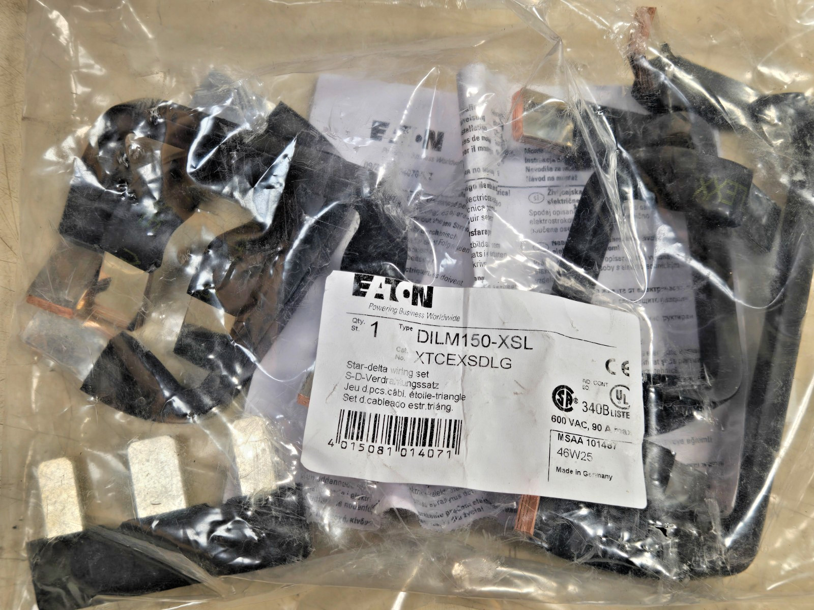NEW EATON XTCEXSDLG DILM150-XSL Star-Delta (Wye-Delta) Link Kit