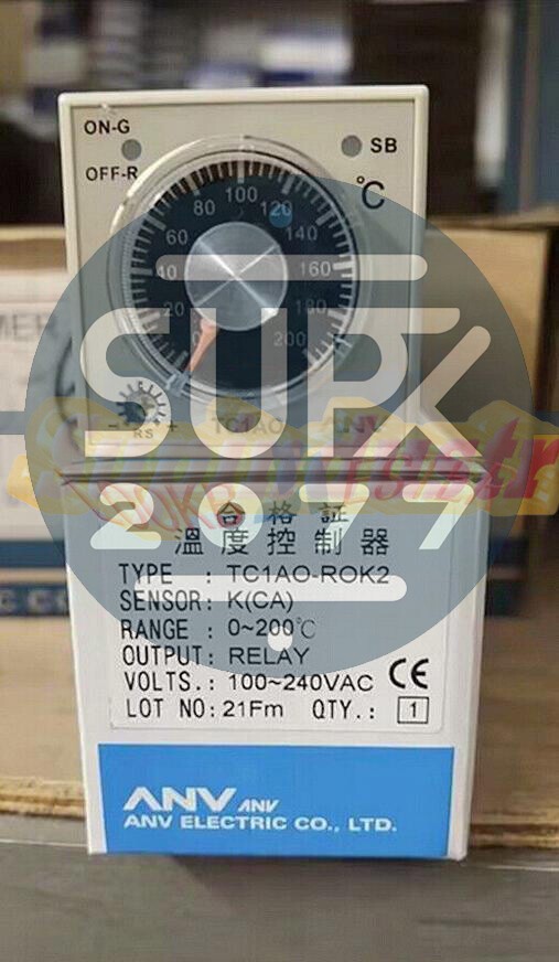 .1Pcs New ANV temperature controller TC1AO-RPK2 0~200″C 100-240VAC