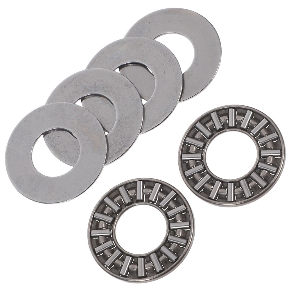 2 PCS Bearing with Gasket Thrust Needle Metal Axial Flat Bearings