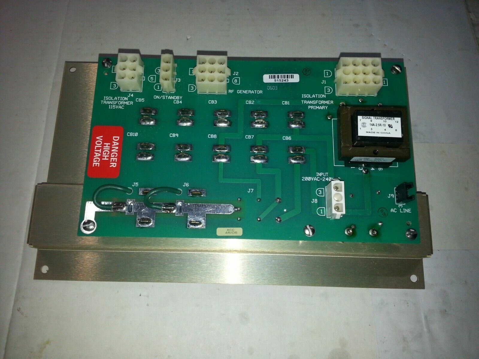 PerkinElmer 515243 Circuit Board PCB SS-1 E229342 Analytical Lab Instrument Part