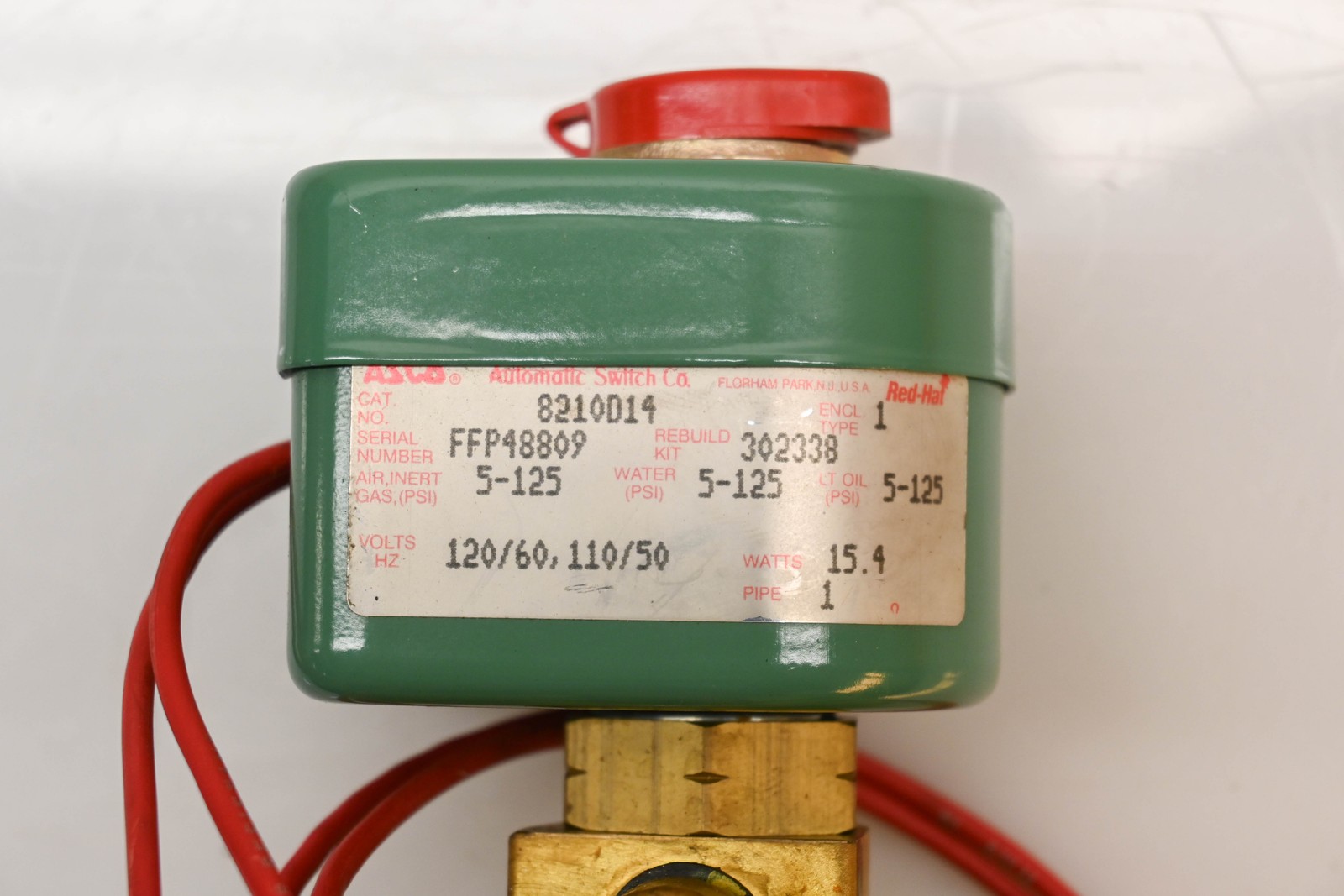 ASCO 8210D14 15.4W 120V/60Hz-110V/50Hz Solenoid Valve NOS