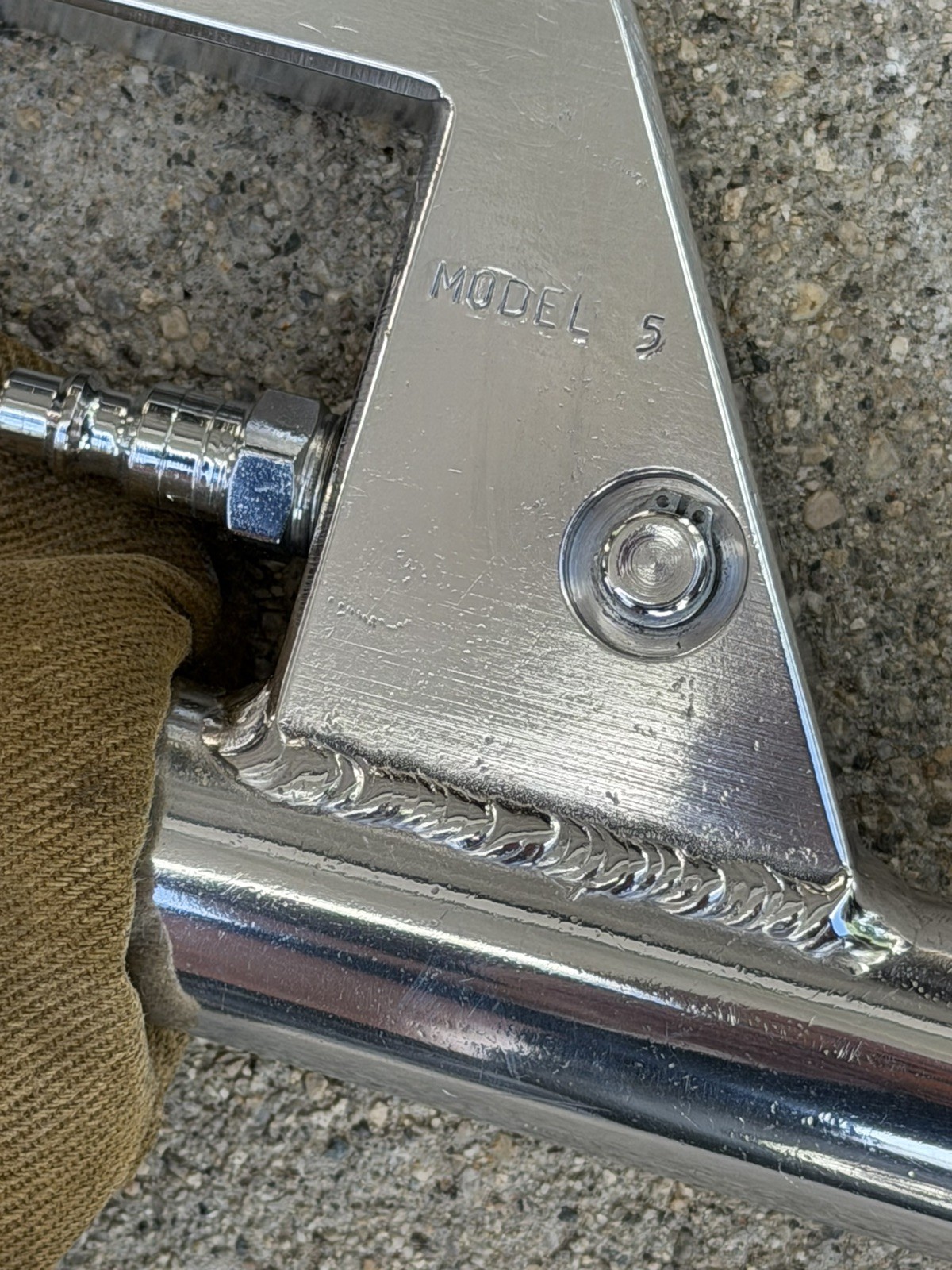 Vintage B.T.I. Mega-Vac No.5 pneumatic vacuum. Better Tools for Industry