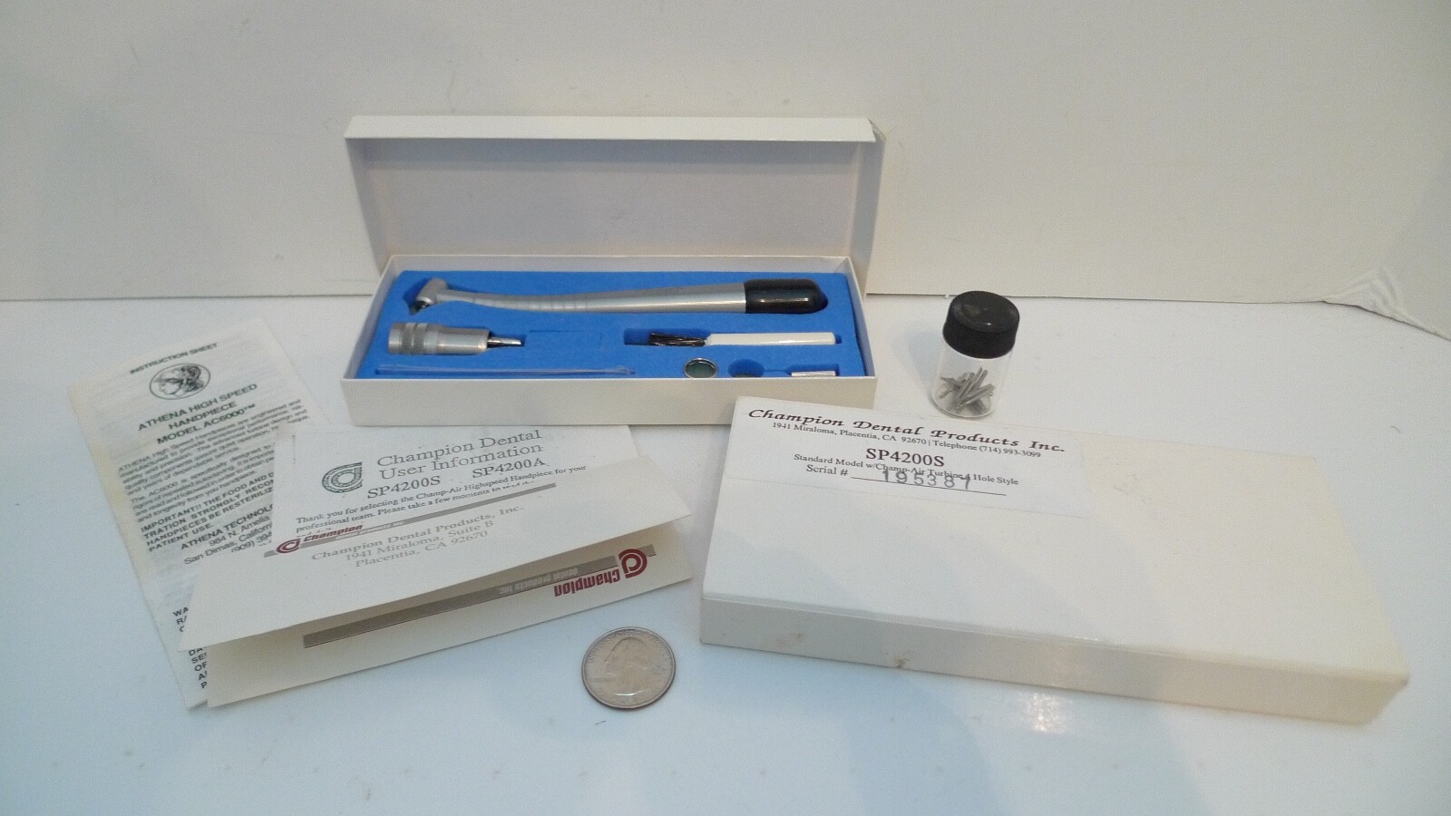 Athena Champion Ac6000 Turbine High Speed Dental Hand piece 4 Hole Style !!!