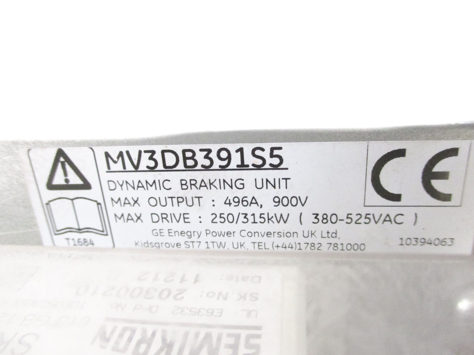 GE ENERGY MV3DB391S5 NSNP