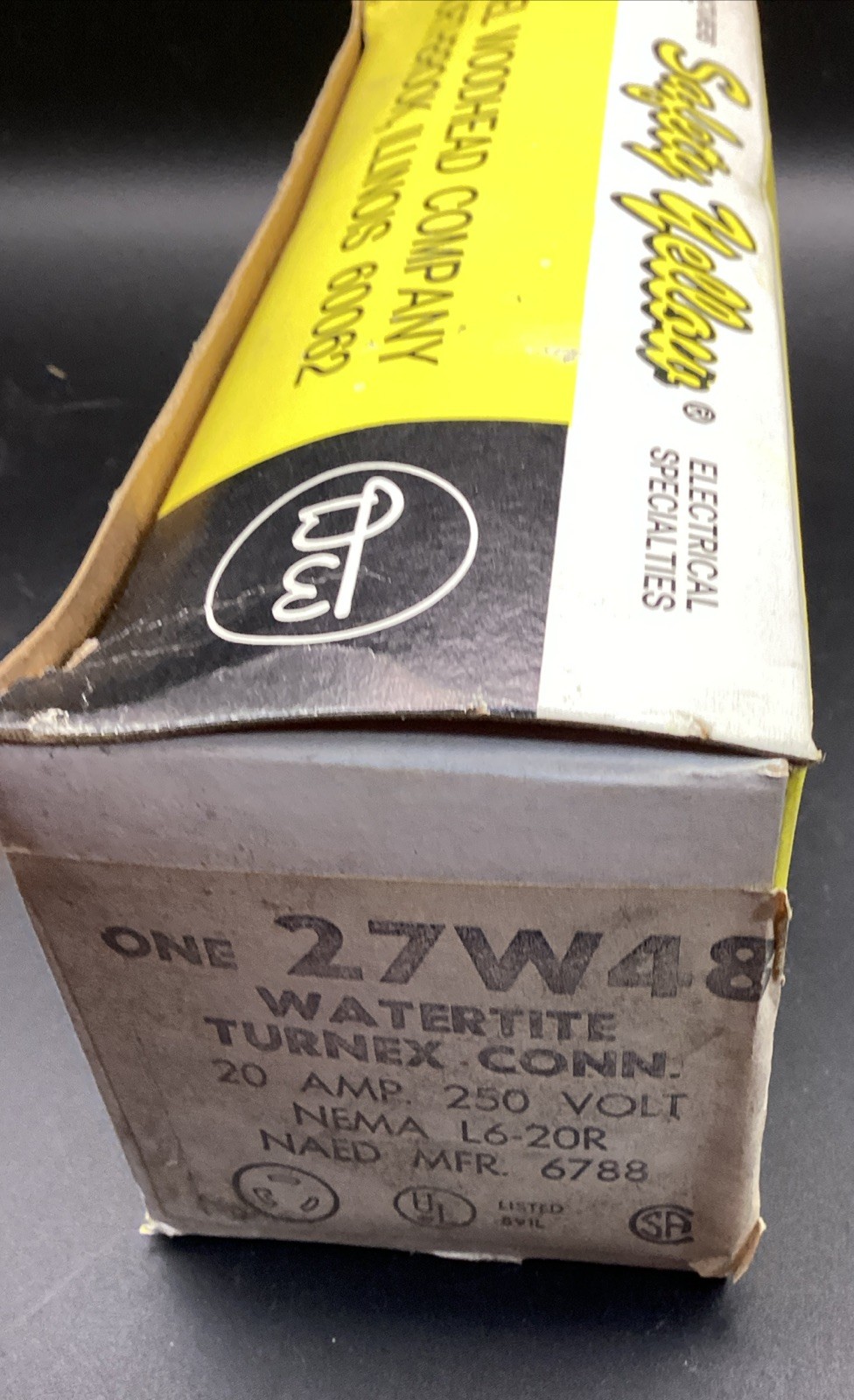 DANIEL WOODHEAD 27W48 NSMP Turnex Watertight L6-20R 20 Amp 250v
