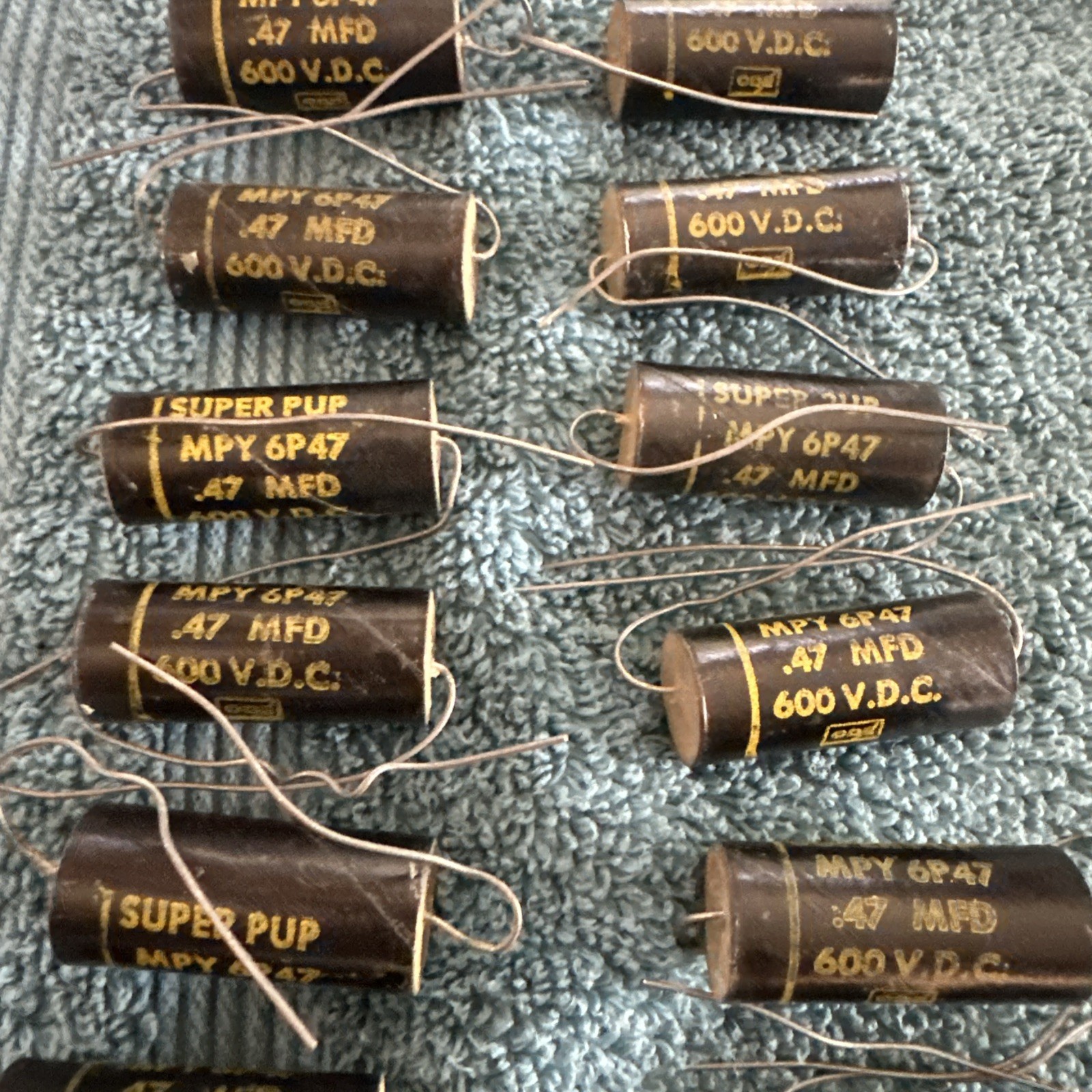 CORNELL-DUBILIER CDE SUPER PUP MPY6P47 CAPACITOR .47MFD 600VDC MYP 6P47 E1