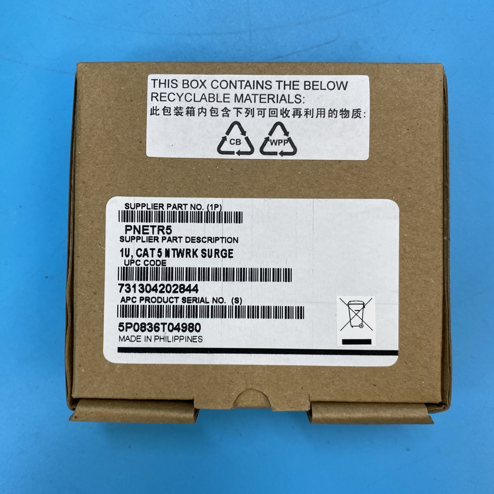 (LOT OF 209) *NEW* OPEN BOX PnetR5 1U, Cat5 Network Surge Protector