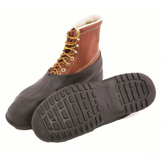 TINGLEY 35111 Overshoe: Ankle Shoe, Plain, Cleated, 8 to 9-1/2 Fits Shoe Size