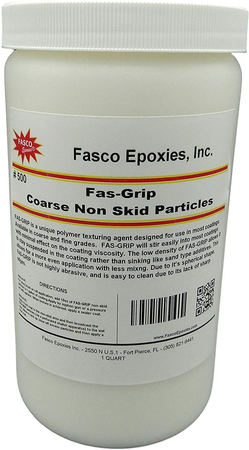 Non-Skid Paint Additive – Quart for 5 gallons – COARSE Anti-Slip Particles