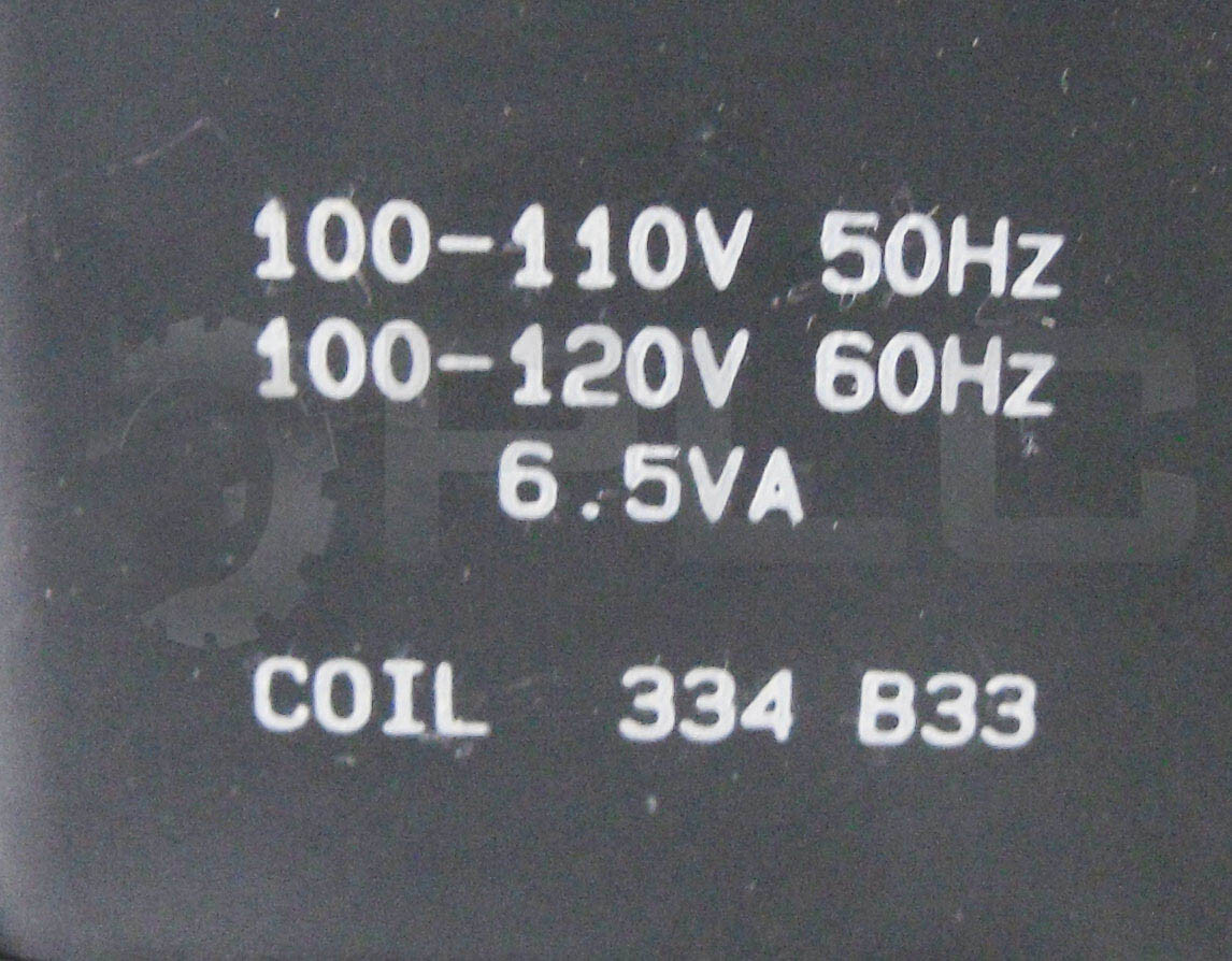 ROSS CONTROLS W6576A3401 SOLENOID VALVE 1-10BAR W/ 334B33 COIL 100-120V 50/60HZ