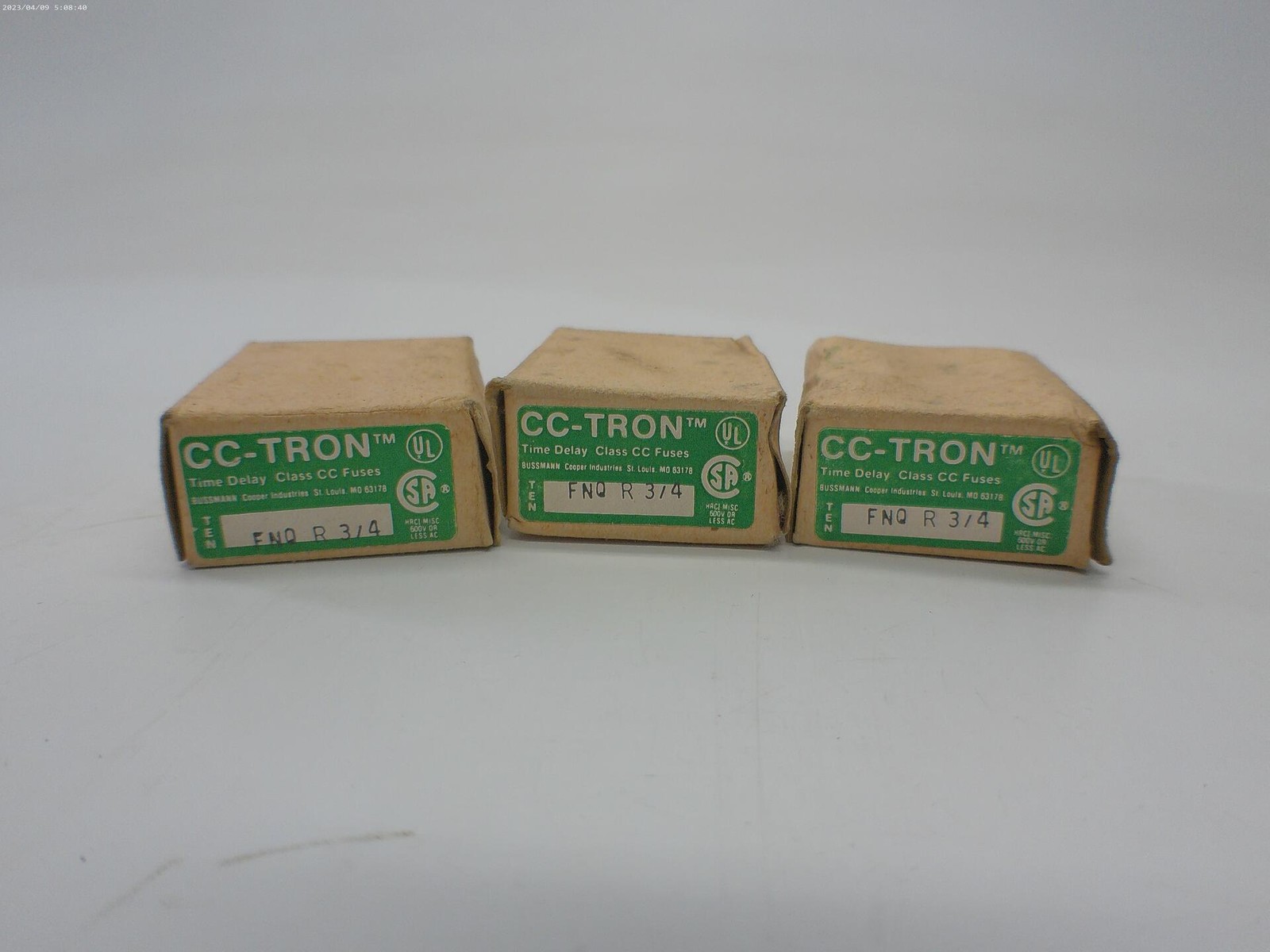 CC TRON FNQ-R-3/4 LOT OF 3 PKG OF 10 NSMP