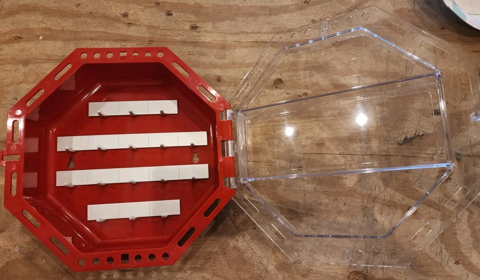CONDOR 48KV16 Group Lockout Box,42 Padlocks,Red,13in.H 48KV16 NEW, OPEN BOX