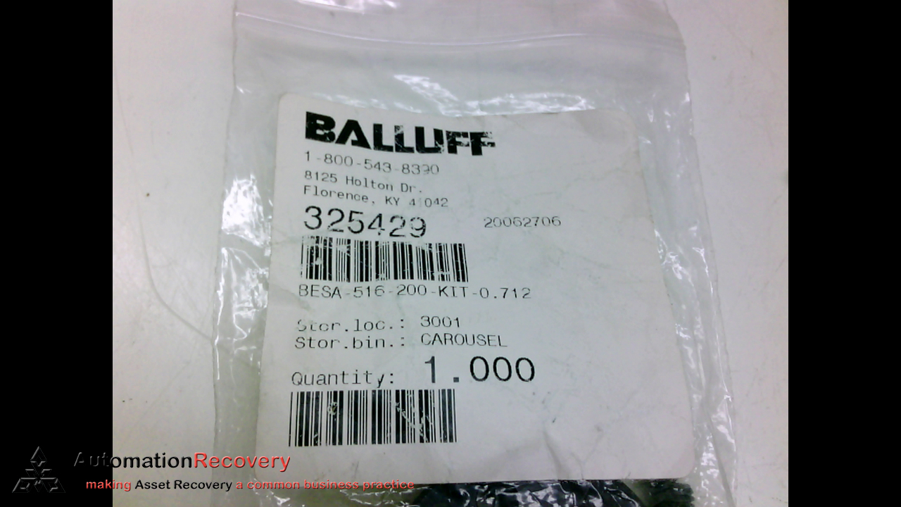 BALLUFF BESA-516-200-KIT-0.712, SPACER KIT FOR STROKEMASTER SENSORS, NEW #194839