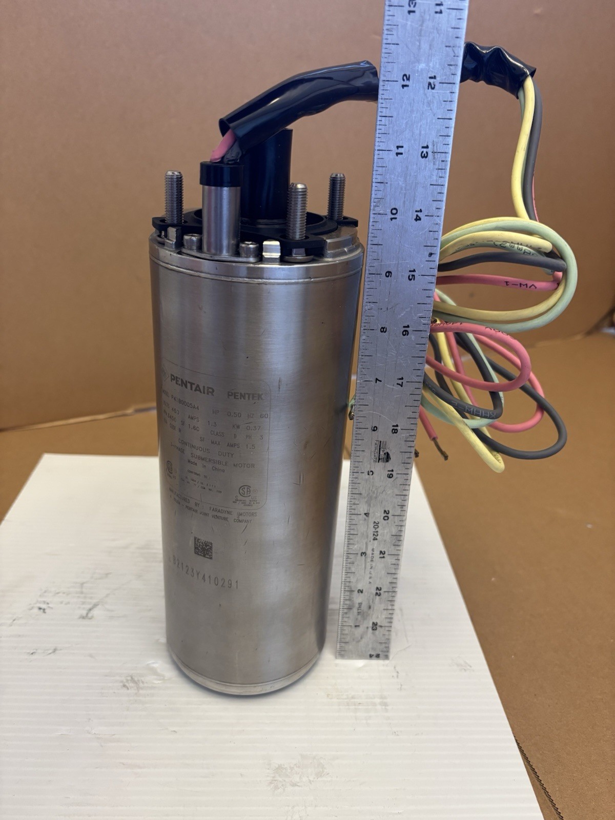 Pentair Pentek P43B0005A4 4″ Submersible Motor XE Series 3 Phase