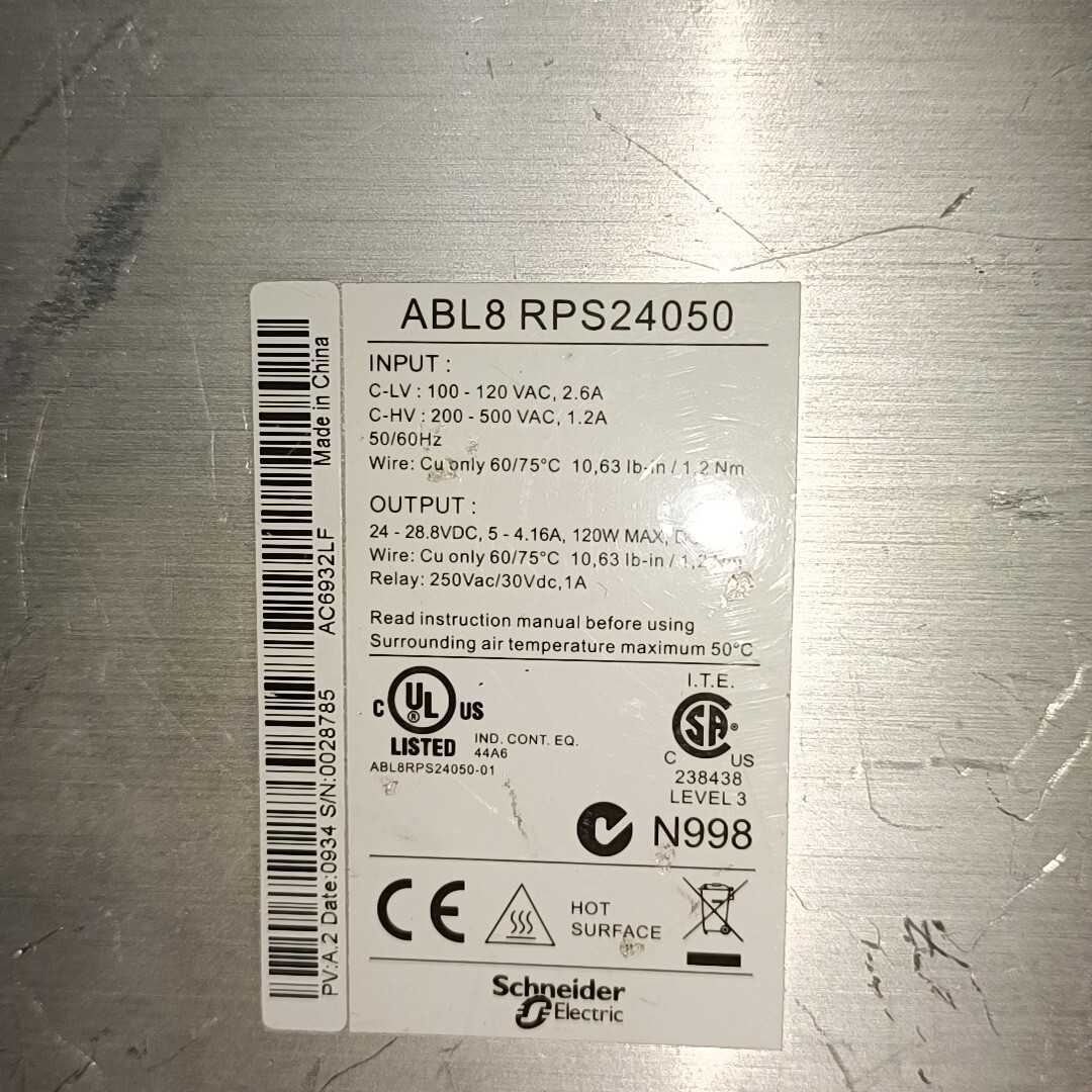 1PCS Telemecanique Switch Power supply ABL8 RPS24050