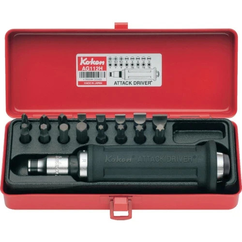 KOKEN AG112H Impact Attack Screwdriver Set Made in Japan