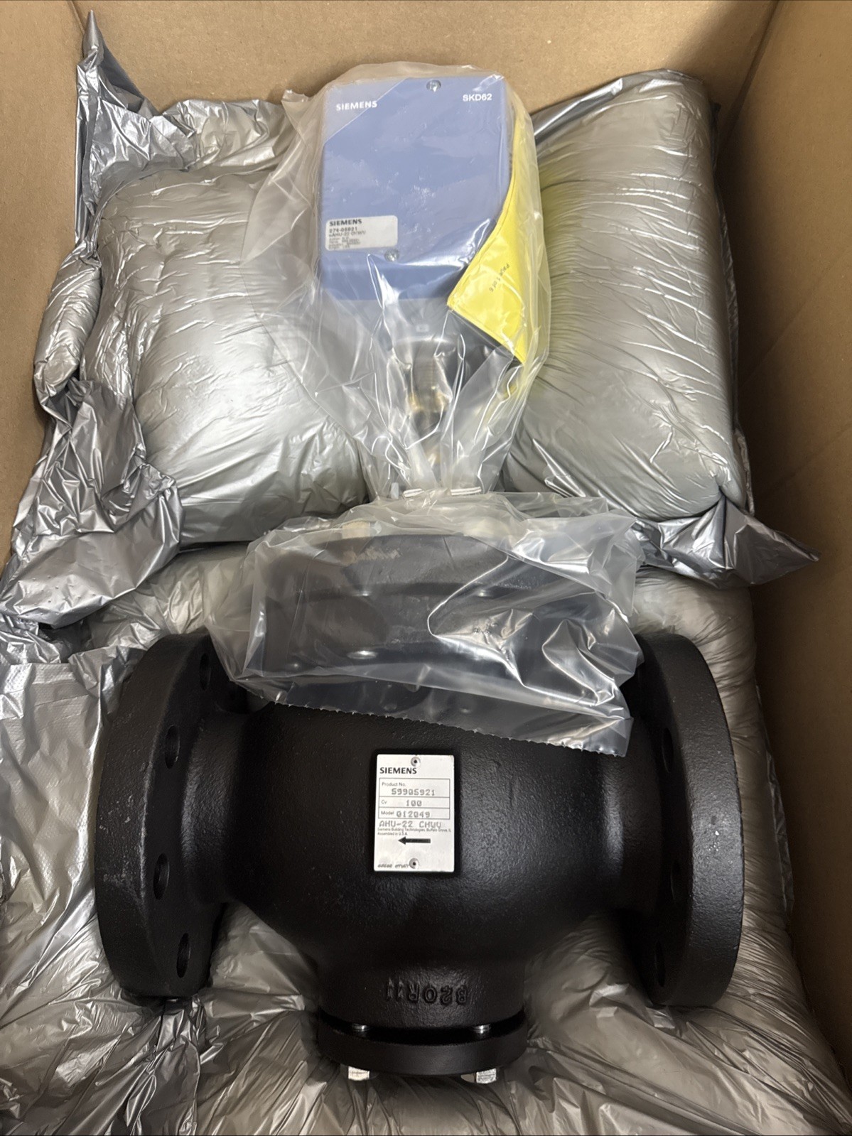 274-05921 Siemens Valve Assembly With 599-05921 FLOWRITE 3″ FLANGED 2-WAY VALVE