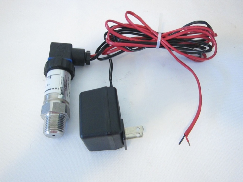 Wikai S-10 1000 PSI Pressure Transmitter Gauge S10 W/ Power Supply Cable