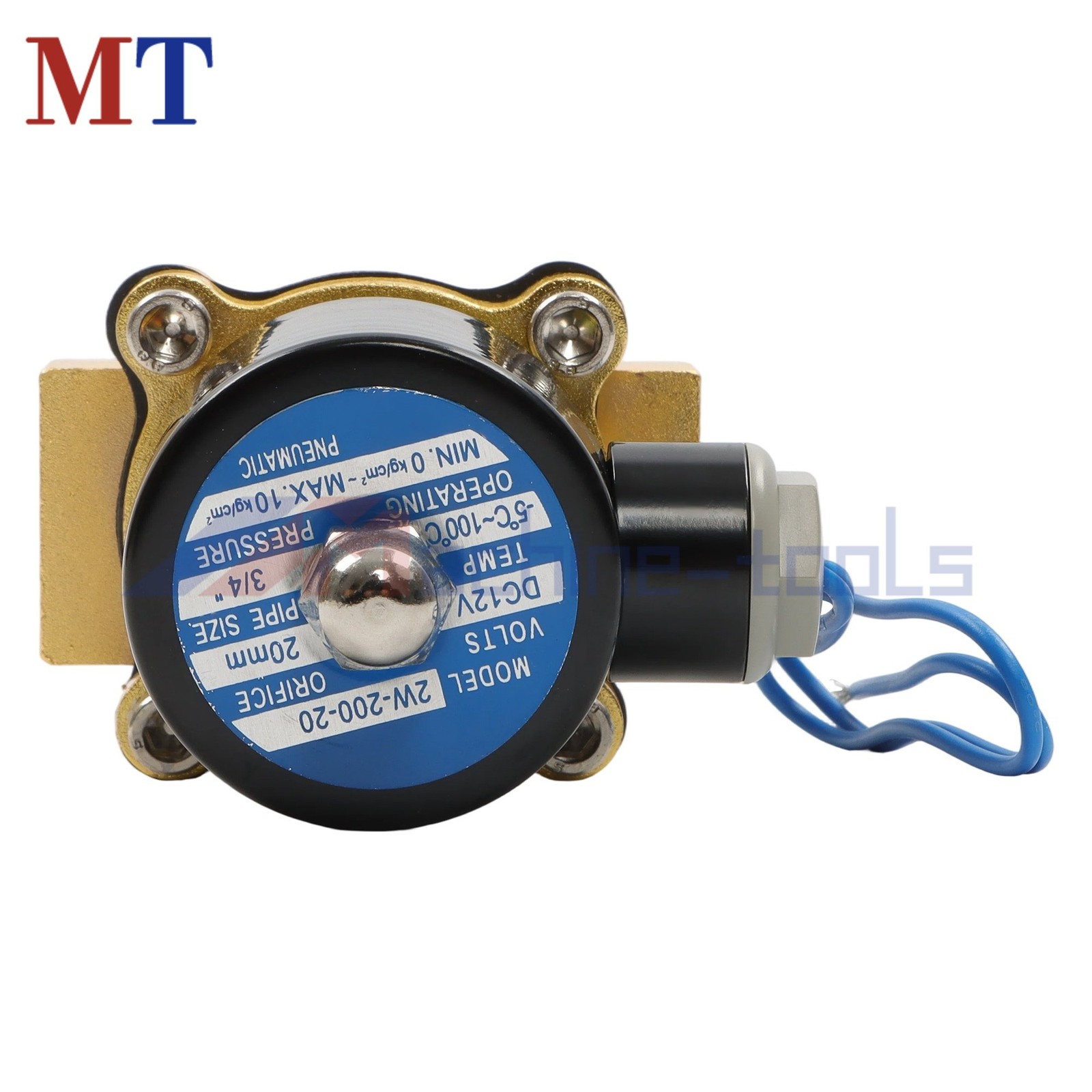 3/4 Inch Solenoid Valve Air Water N/C Gas Oil Normally Closed 12V 220V