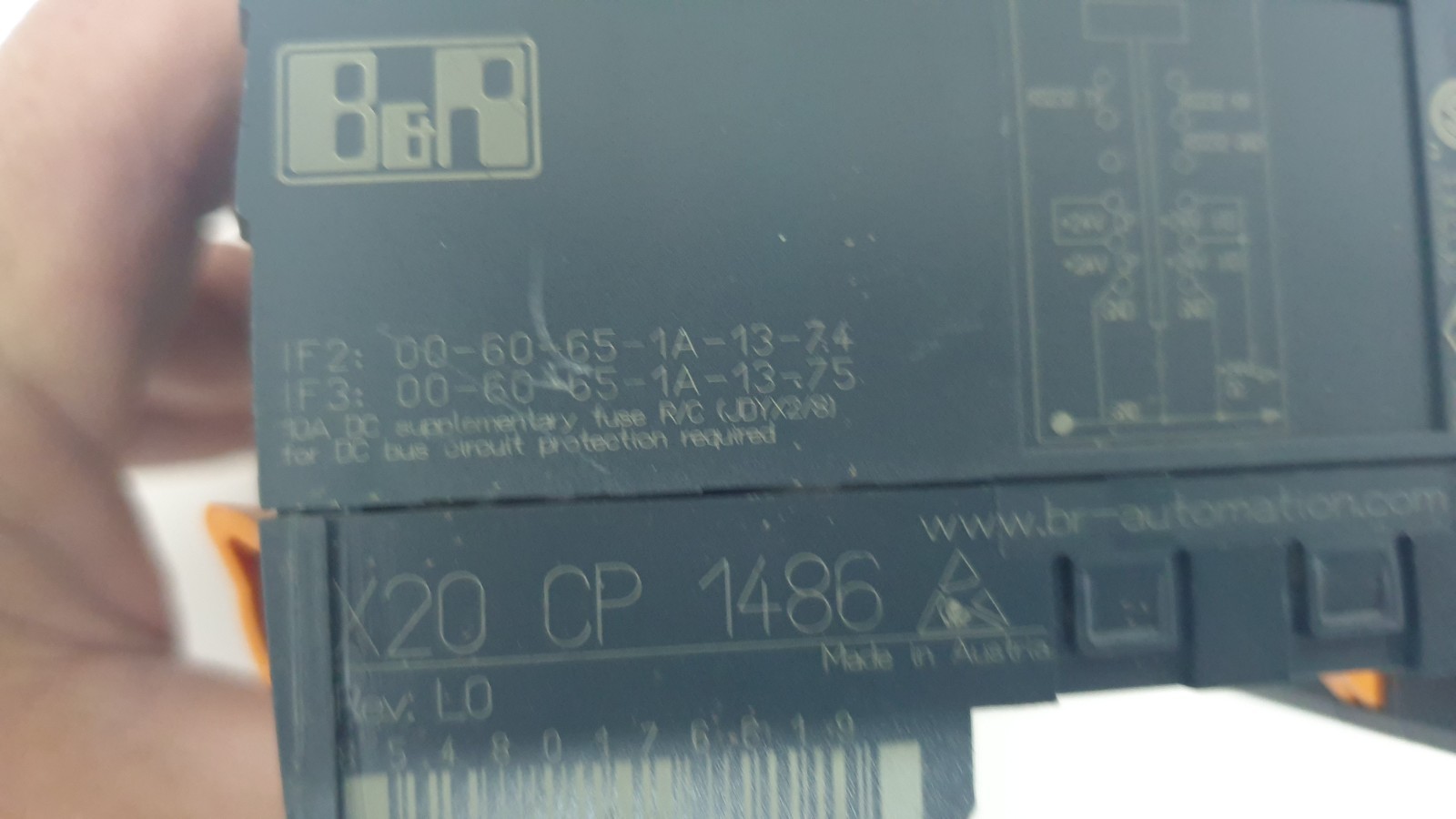 B&R X20CP1486 PLC CPU Module Rev. L0 | P/N: X20 CP 1486 Used