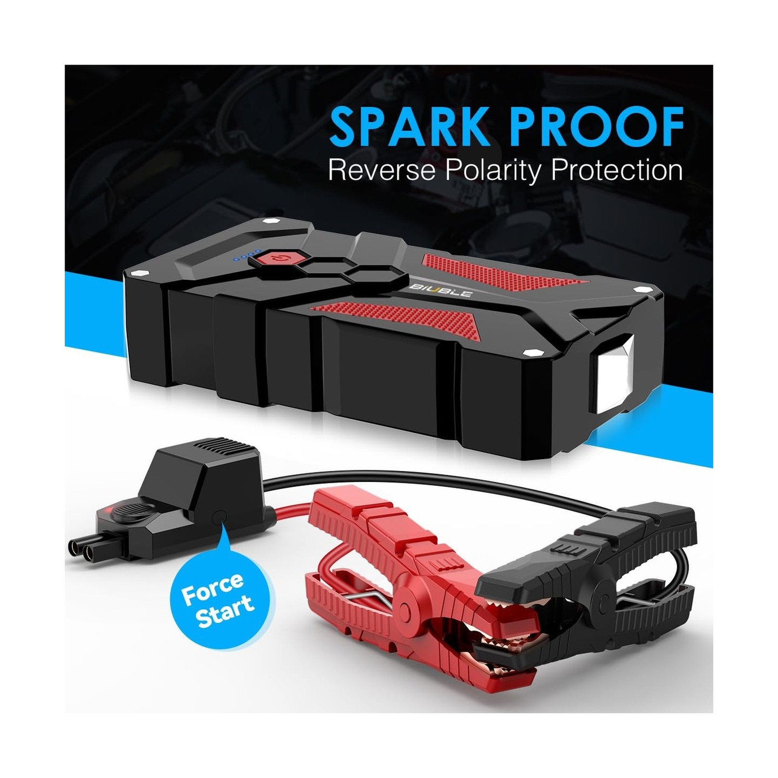 Jump Starter Car Jump Starter Auto Battery Booster Pack 5000A Peak 12V with U…