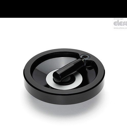 SOLID HANDWHEEL FOLD-AWAY HANDLE SOLID HUB Elesa VDN.250 FP + IR 73771