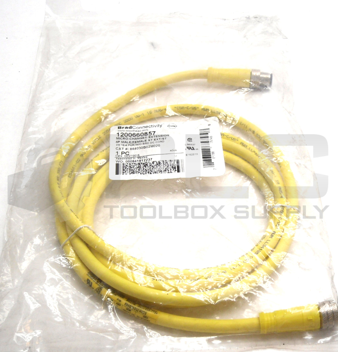 NEW WOODHEAD 884030B02M020 MICRO-CHANGE EXTENSION 49 MALE/FEMALE ST EXT/ST