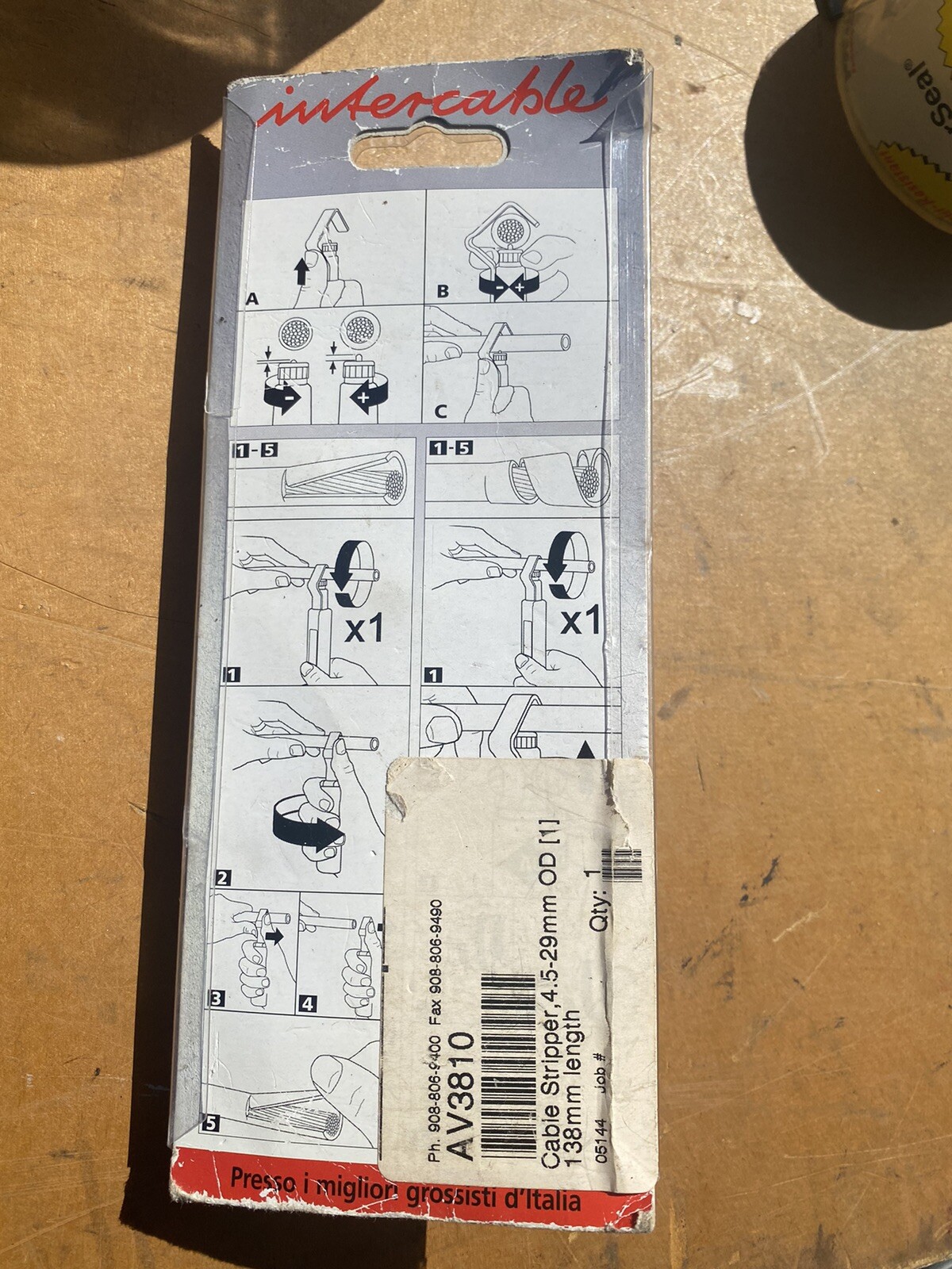 Inter cable Cable Wire Stripper 4.5-29mm 138 mm Length.AV 3810. New. Free Ship.