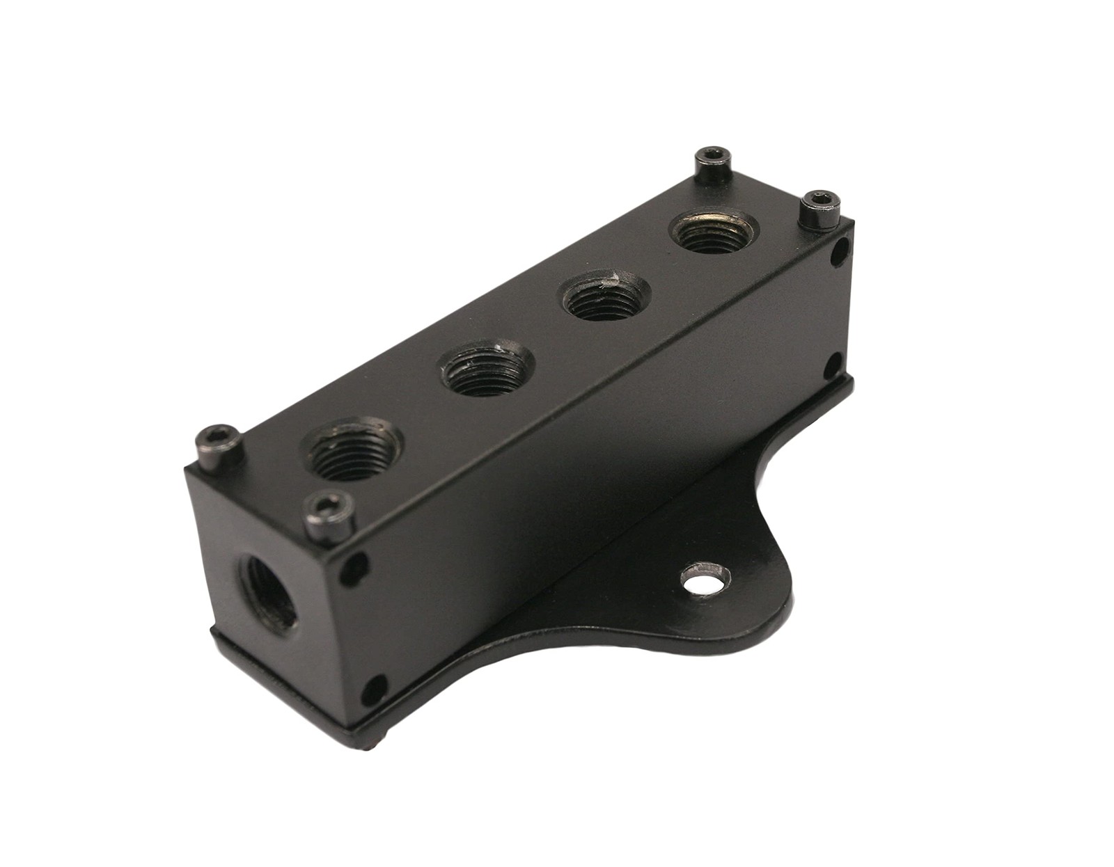 Viair 92820 Six Port Black Manifold with Mounting Bracket and Hardware