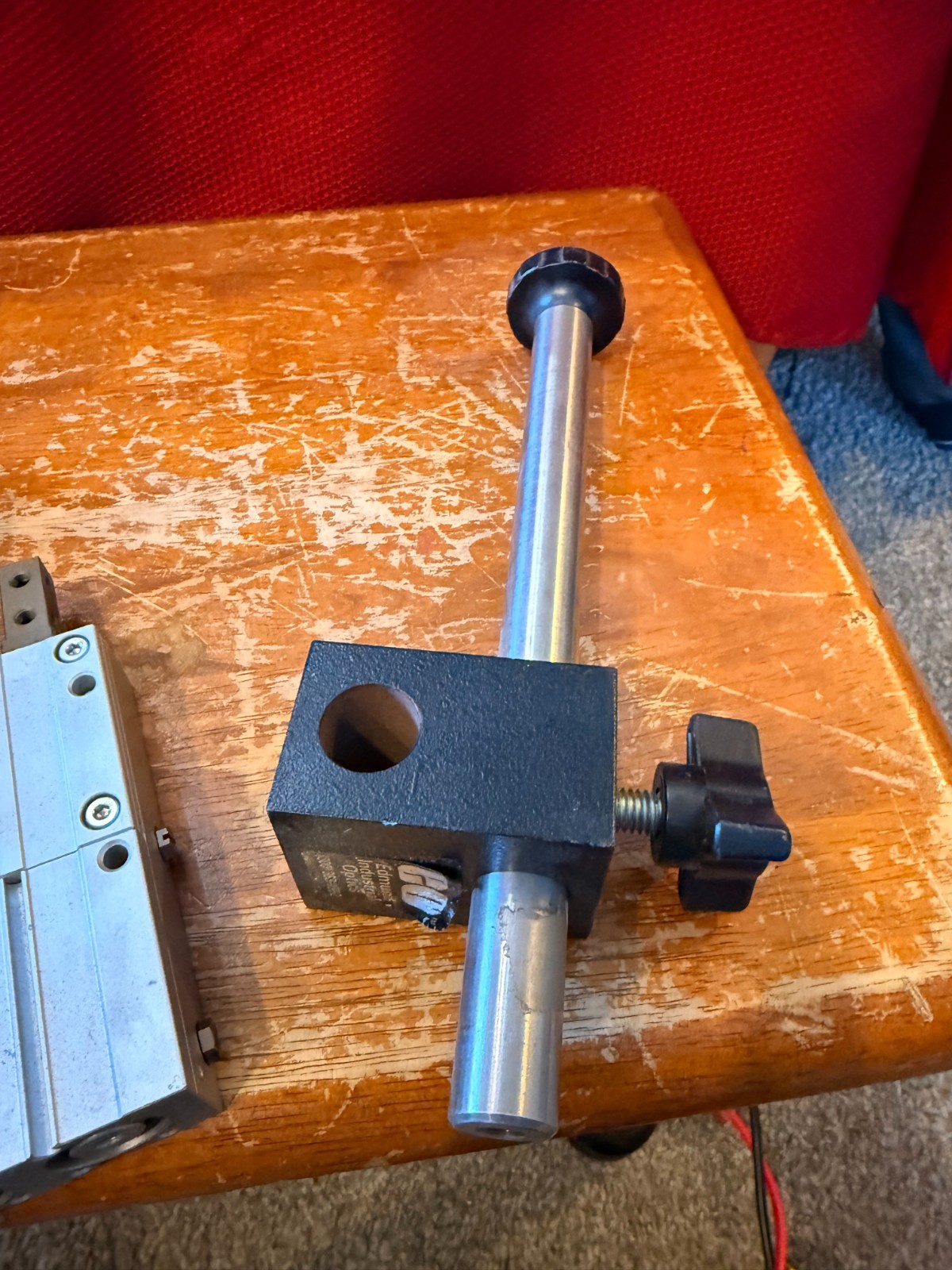 NICE EO Edmund Optics Clamp Mount Block & Rod Tube Adjustable 10″