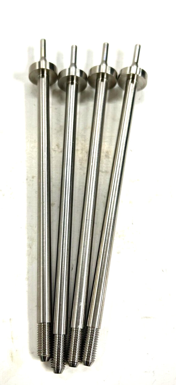 WATERJET HIGH PRESSURE TUBE NIPPLE (LOT OF 4) 1/4″-28 UNF LH 4-5/8 NIPPLE LENGTH