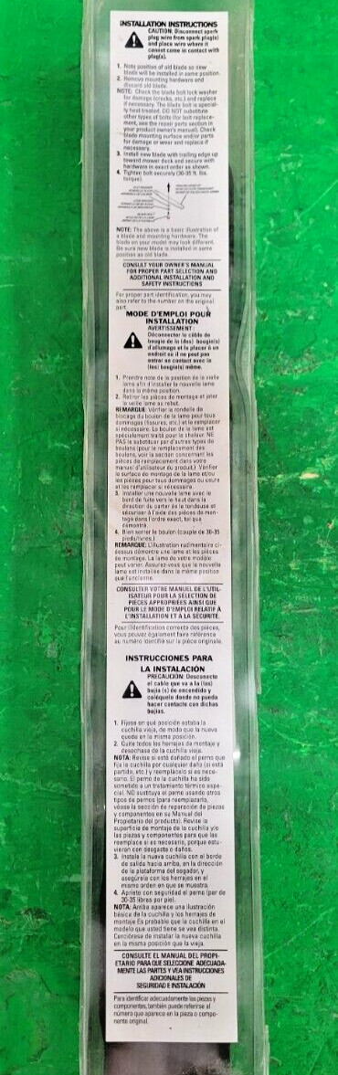 🟠POULAN PRO 42″ PREMIUM MULCHING BLADE 2-PK PESSCO OFFERING 1 G122624-22-33 🗽