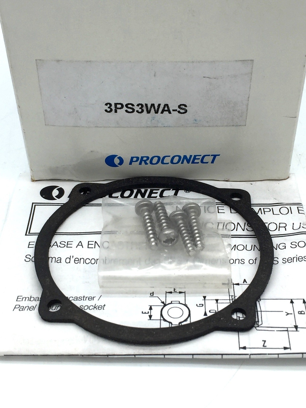 NHP Proconnect 3PS3WA-S Angled Wall Box 30 deg M25X1.5 3PS Series