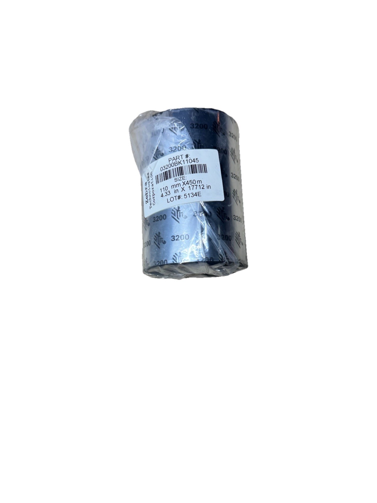 Zebra 03200BK11045 Thermal Transfer Wax/Resin Ribbon (4.33″ x 1476′)