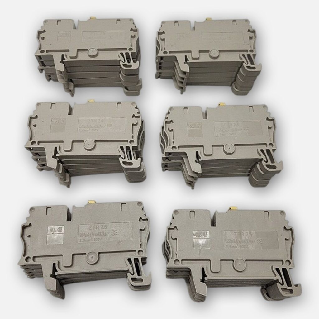 LOT OF 30 WEIDMULLER ZTR 2.5 TERMINAL BLOCKS